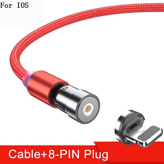 Magnetic Cable For Micro, USB Type C, and IOS Charger Fast Charging