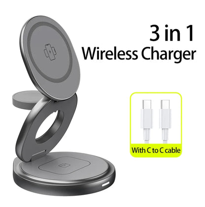 3 In 1 Metal Wireless Charger